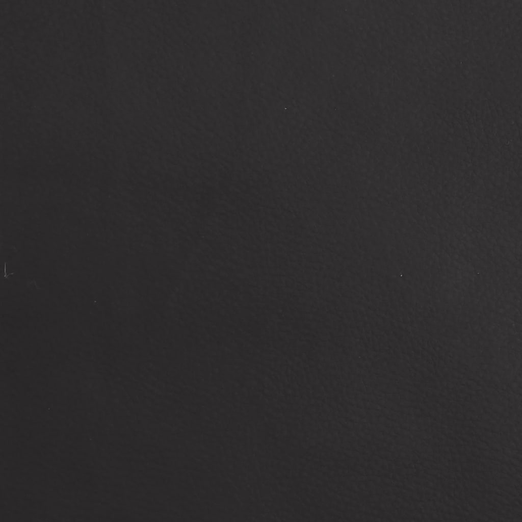 fekete műbőr pihenőfotel lábtartóval