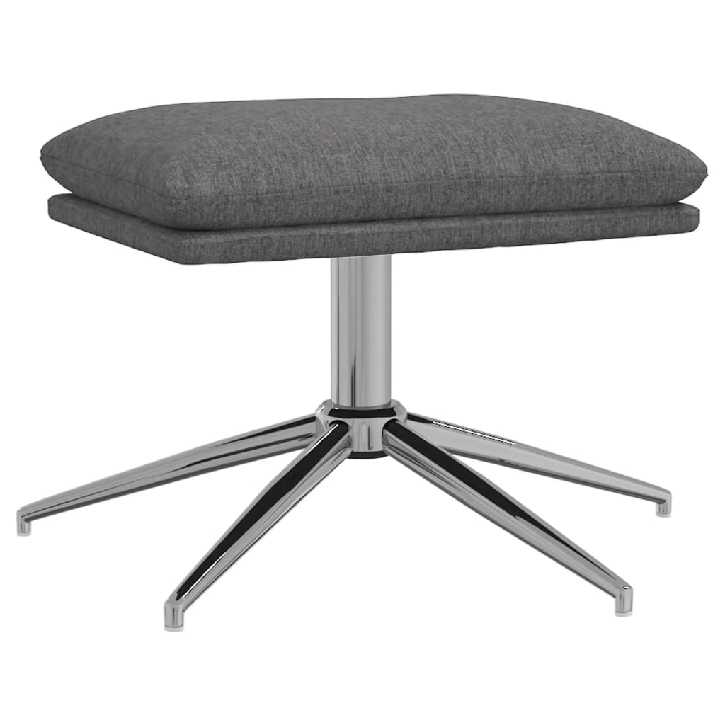 világosszürke szövet pihenőfotel lábtartóval