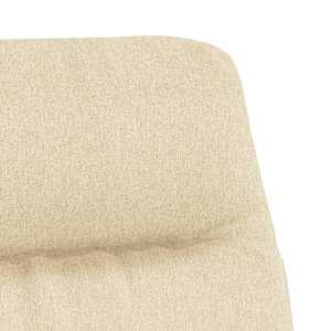 Relaxační křeslo s podnožkou krémové textil - obrázek 8