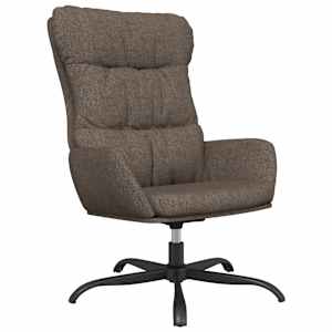vidaXL Relaxsessel mit Hocker Taupe Stoff