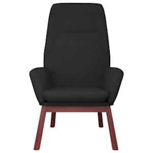 Relaxační křeslo s podnožkou černé textil - obrázek 4
