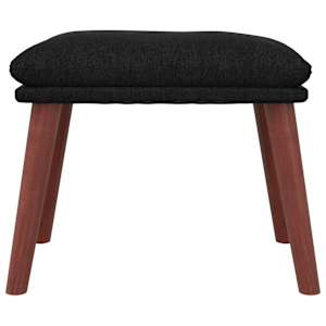 Relaxační křeslo s podnožkou černé textil - obrázek 7