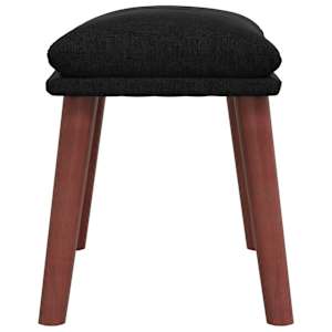 Relaxační křeslo s podnožkou černé textil - obrázek 8