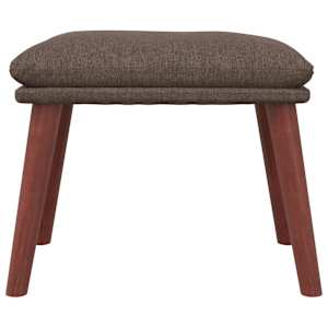 Relaxační křeslo s podnožkou taupe textil - obrázek 7