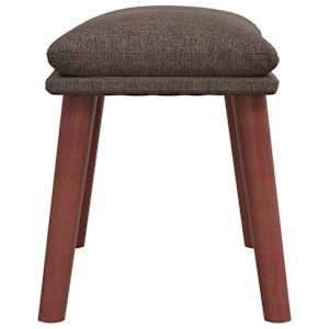 Relaxační křeslo s podnožkou taupe textil - obrázek 8