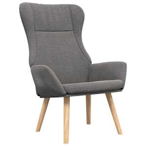 Relaxační křeslo s podnožkou světle šedé textil - obrázek 4