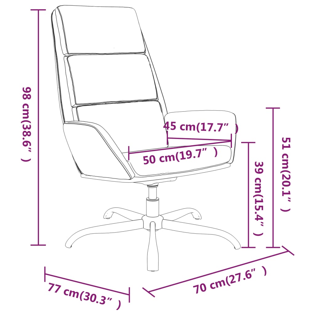 Poilsio kėdė su pakoja, kreminės spalvos, aksomas | Stepinfit