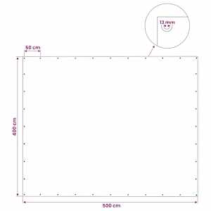 Plachta 140 g/m² 4 x 5 m bílá - obrázek 7