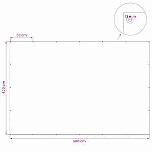 Plachta 140 g/m² 4 x 6 m bílá - obrázek 7