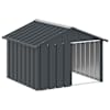 vidaXL koerakuut, antratsiithall, 116,5x103x81,5 cm, tsingitud teras