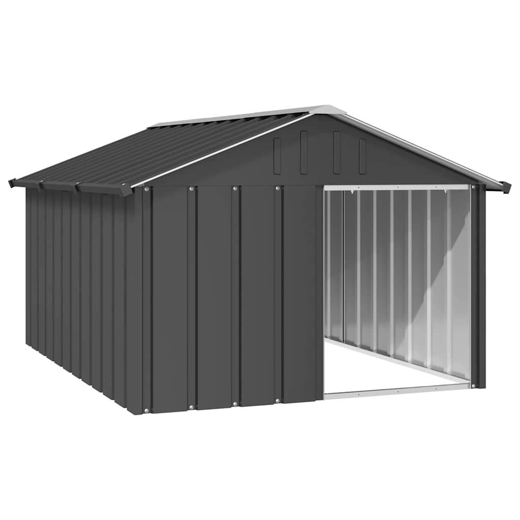 Dog House Kennel Anthracite/Grey 116.5x103x81.5 cm/116.5x153x81.5 cm vidaXL