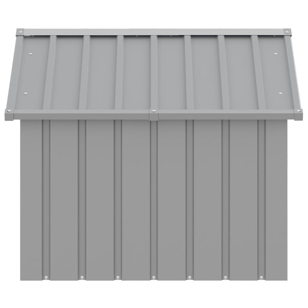 Dog House Outdoor Pet Kennel Puppy Shelter Kennel Galvanized Steel vidaXL - Picture 11 of 28