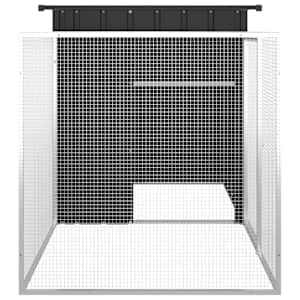 Klec pro kuřata antracitová 200 x 91 x 100 cm pozinkovaná ocel - obrázek 4