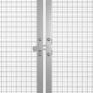 Klec pro kuřata šedá 200 x 91 x 100 cm pozinkovaná ocel - obrázek 5