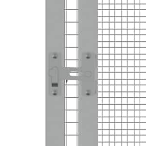 Ptačí klec šedá 213,5x217,5x211,5 cm pozinkovaná ocel - obrázek 5