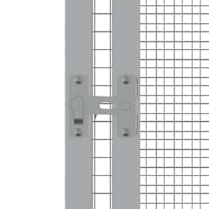 Ptačí klec šedá 302,5x324,5x211,5 cm pozinkovaná ocel - obrázek 5