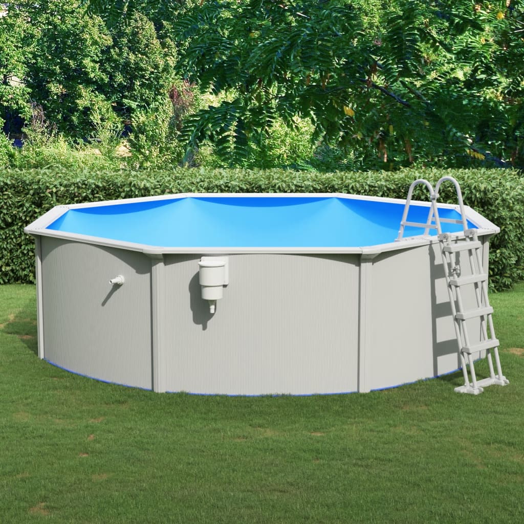 4: vidaXL swimmingpool med poolstige 460x120 cm