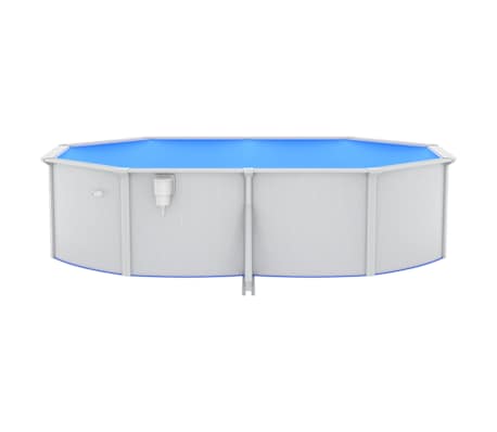 vidaXL Swimming Pool with Safety Ladder 490x360x120 cm