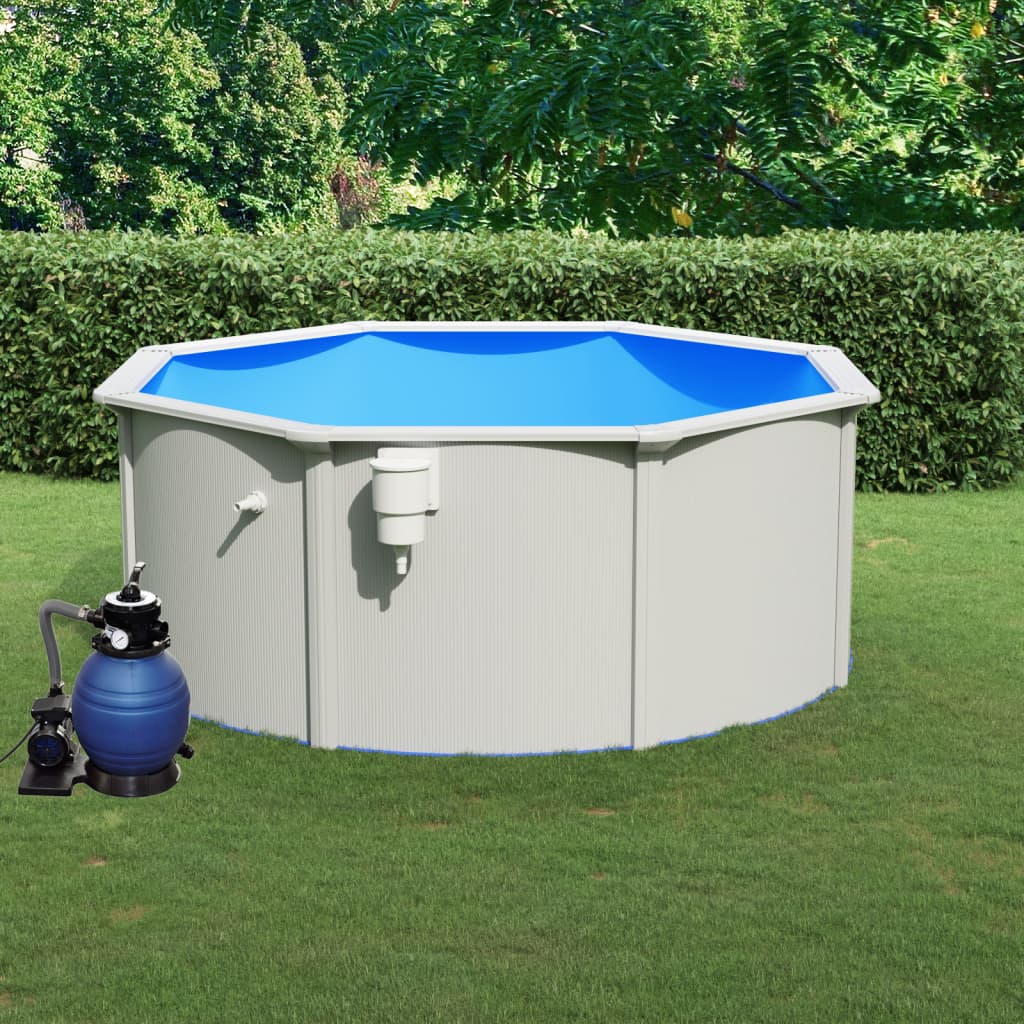 7: vidaXL swimmingpool med sandfilterpumpe 300x120 cm
