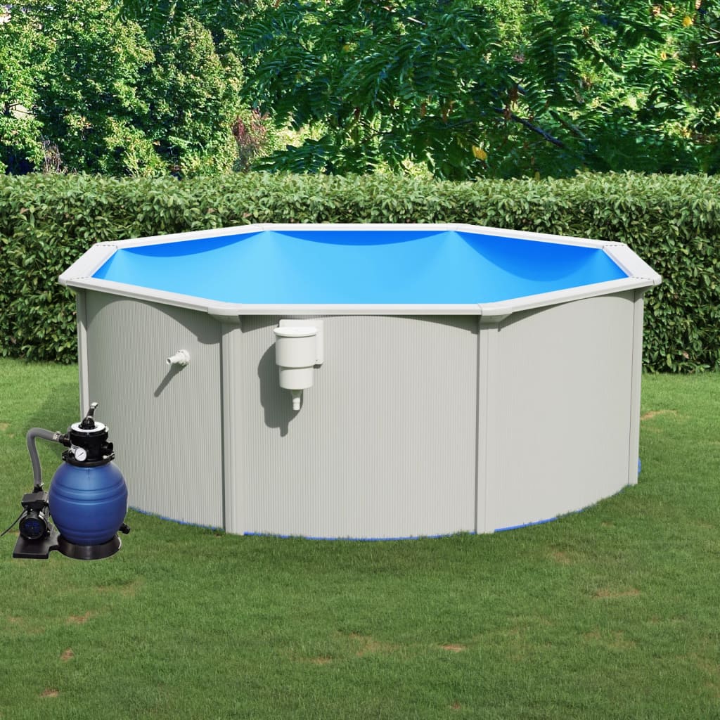 vida XL Pool mit Sandfilterpumpe 360x 120 cm