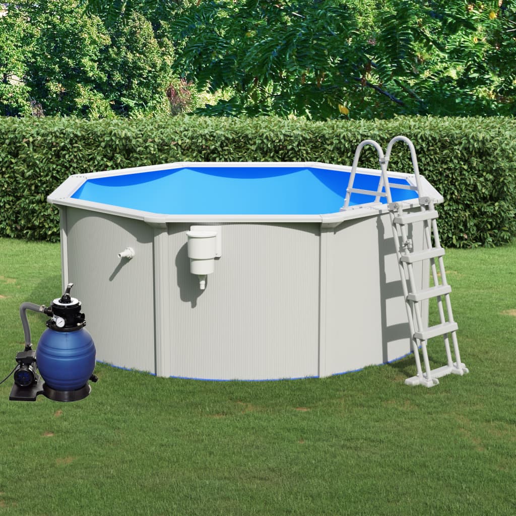 Bazén s pískovým filtračním čerpadlem a žebříkem 300 x 120 cm
