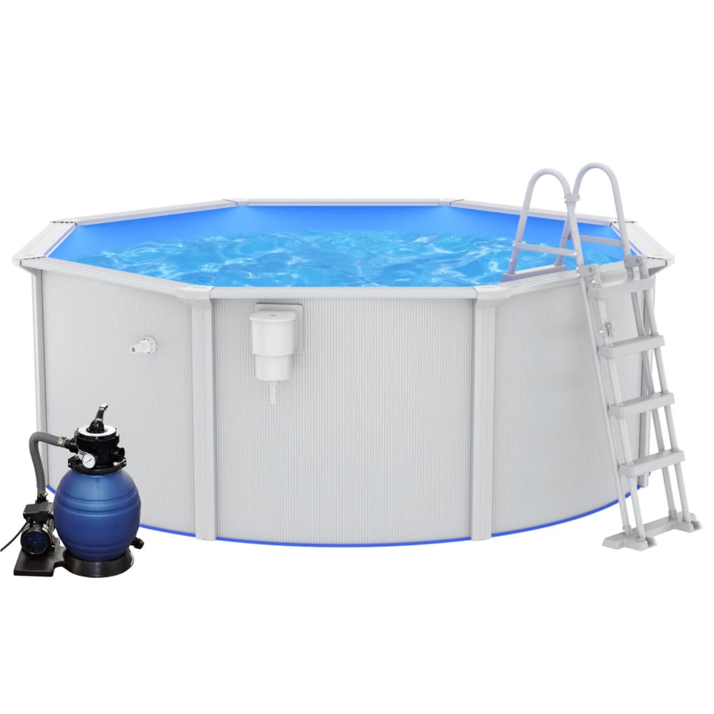 Bazén s pískovým filtračním čerpadlem a žebříkem 360 x 120 cm