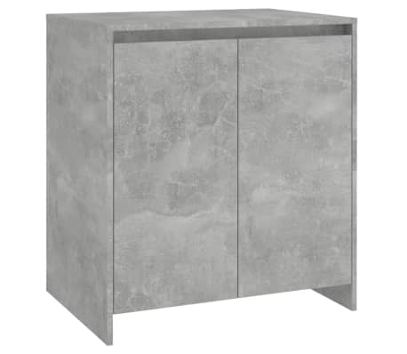 vidaXL 3 Piece Sideboard Concrete Gray Engineered Wood