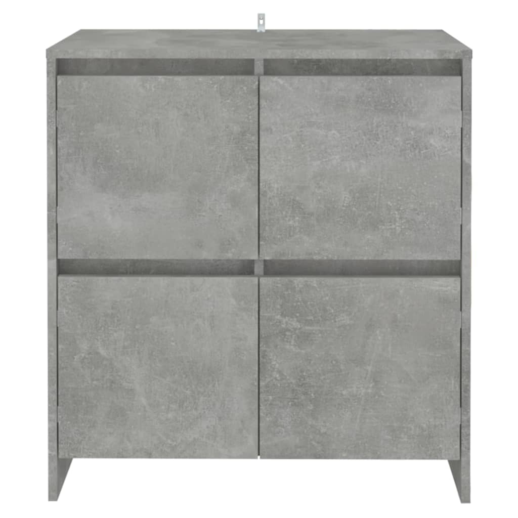 

vidaXL Dressoirs 2 st 70x41x75 cm spaanplaat betongrijs