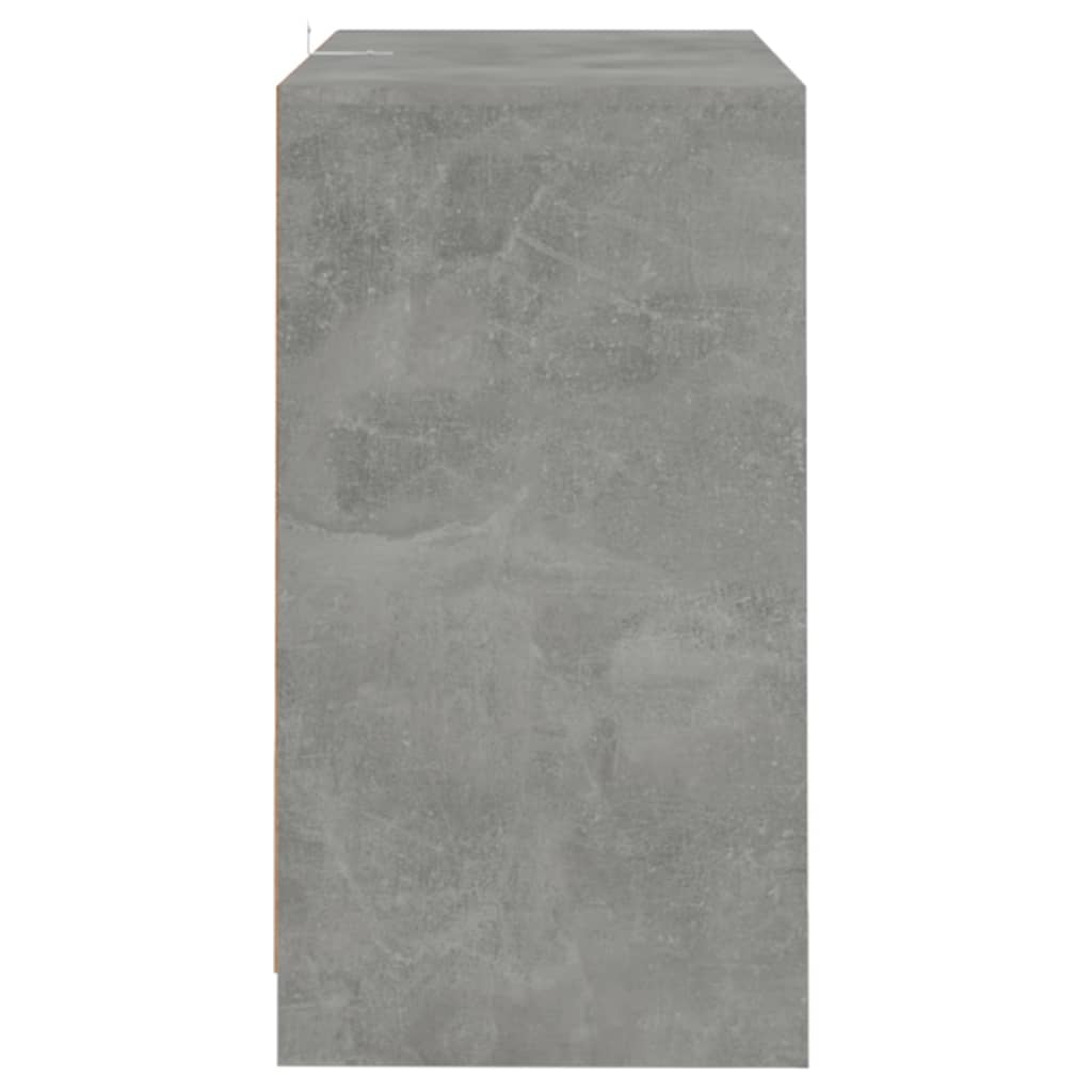 Příborníky 2 ks betonově šedé 70 x 41 x 75 cm dřevotříska