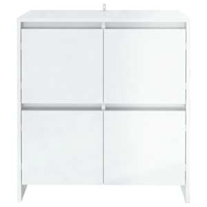 vidaXL Komode 2 kom visoki sjaj bijele 70x41x75 cm konstruirano drvo