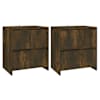 vidaXL puhvetkapp 2 tk, suitsutatud tamm, 70 x 41 x 75 cm, tehispuit