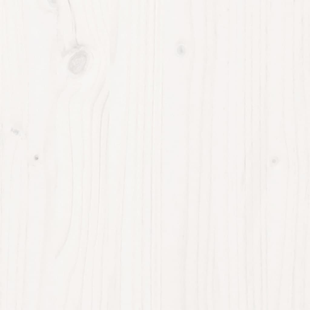 fehér tömör fenyőfa tálalószekrény 111 x 34 x 60 cm