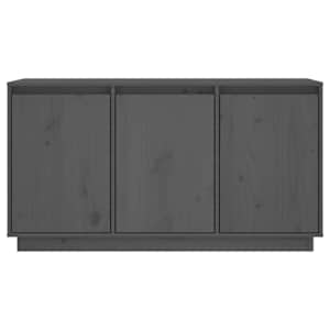 vidaXL Dressoir 111x34x60 cm massief grenenhout grijs