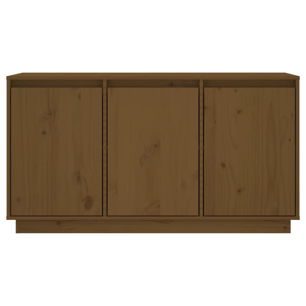 vidaXL Sideboard Honey Brown 111x34x60 cm Solid Wood Pine