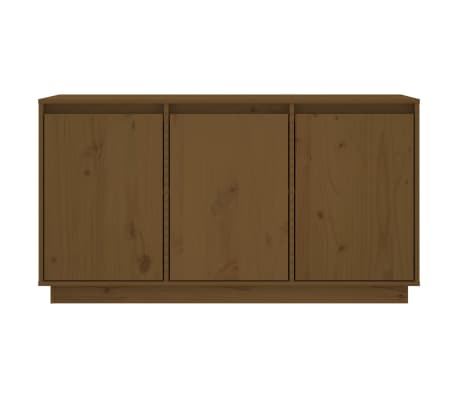 vidaXL Sideboard Honey Brown 111x34x60 cm Solid Wood Pine