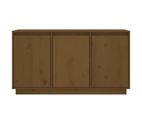 vidaXL Sideboard Honigbraun 111x34x60 cm Massivholz Kiefer