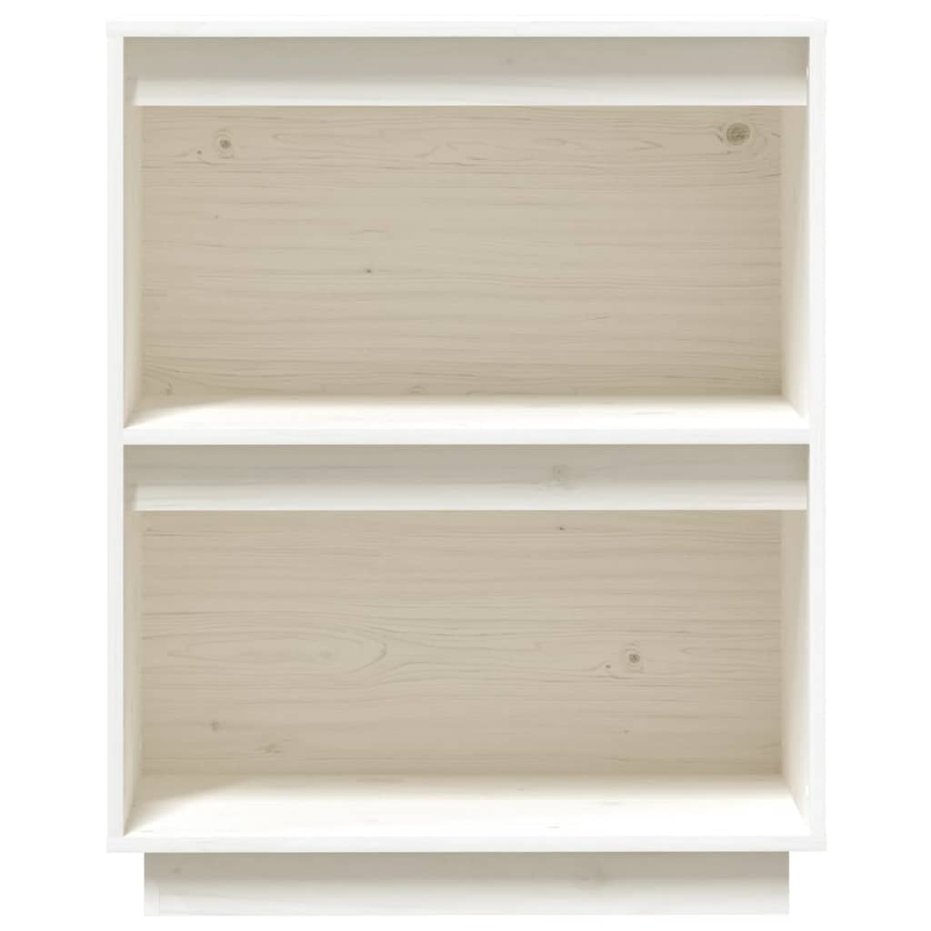 Konzolová skříňka bílá 60 x 34 x 75 cm masivní borové dřevo