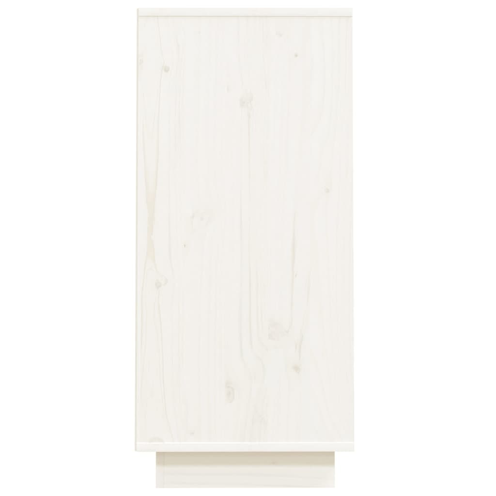  Konzolová skrinka biela 60x34x75 cm masívna borovica