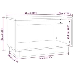 TV skříňka 60 x 35 x 35 cm masivní borové dřevo - obrázek 8