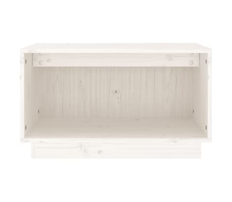 vidaXL TV-Schrank Wei&szlig; 60x35x35 cm Massivholz Kiefer