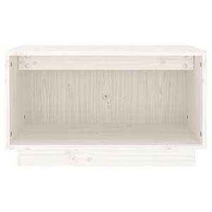 TV skříňka bílá 60 x 35 x 35 cm masivní borové dřevo - obrázek 3