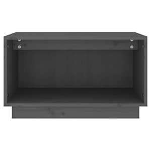 TV skříňka šedá 60 x 35 x 35 cm masivní borové dřevo - obrázek 3