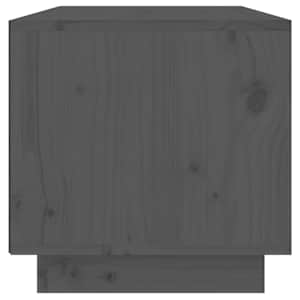 TV skříňka šedá 60 x 35 x 35 cm masivní borové dřevo - obrázek 4