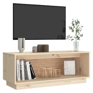 TV skříňka 90 x 35 x 35 cm masivní borové dřevo - obrázek 6