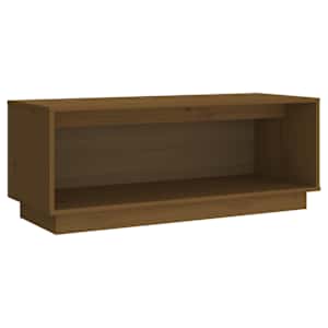 TV skříňka medově hnědá 90 x 35 x 35 cm masivní borové dřevo - obrázek 2