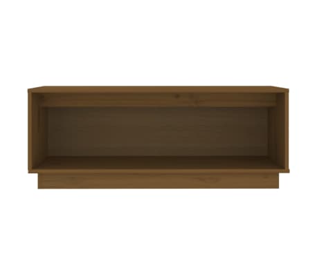 vidaXL TV-Schrank Honigbraun 90x35x35 cm Massivholz Kiefer