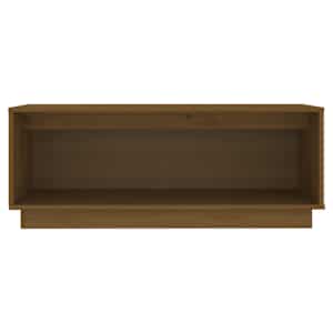 TV skříňka medově hnědá 90 x 35 x 35 cm masivní borové dřevo - obrázek 3