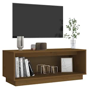 TV skříňka medově hnědá 90 x 35 x 35 cm masivní borové dřevo - obrázek 6