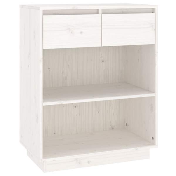 vidaXL konsoolkapp, valge, 60 x 34 x 75 cm, m&auml;nnipuit