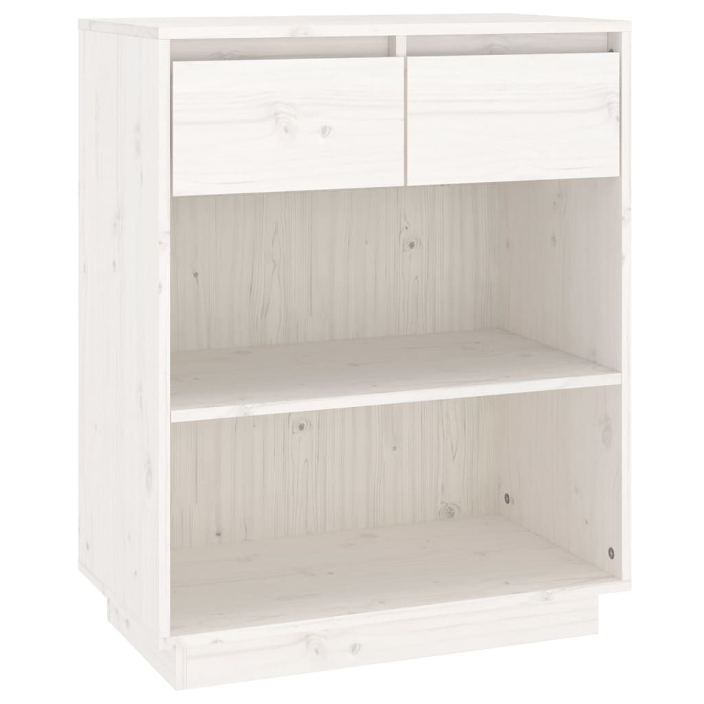 Mobile Consolle Bianco 60x34x75 Cm In Legno Massello Di Pino VidaXL 13 width=274